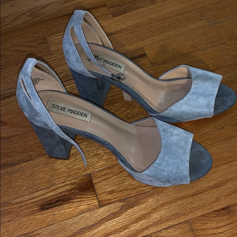 Steve Madden light blue heel